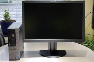 Б/у Комплект ПК: Dell OptiPlex 3020 SFF| i3-4130| 8GB RAM| 240GB SSD| HD 4400+Lenovo ThinkVision LT2452pwC|