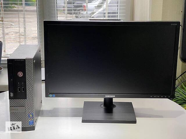 Б/у Комплект ПК: Dell OptiPlex 3020 SFF| i3-4130| 8GB RAM| 240GB SSD| HD 4400+Samsung S24E650PL| 24' 1920x1080