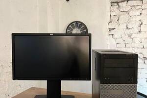 Б/у Комплект ПК: Dell OptiPlex 390 MT| Pentium G620| 8GB RAM| 240GB SSD| Radeon HD 7470 1GB+HP ZR22w| 21.5'