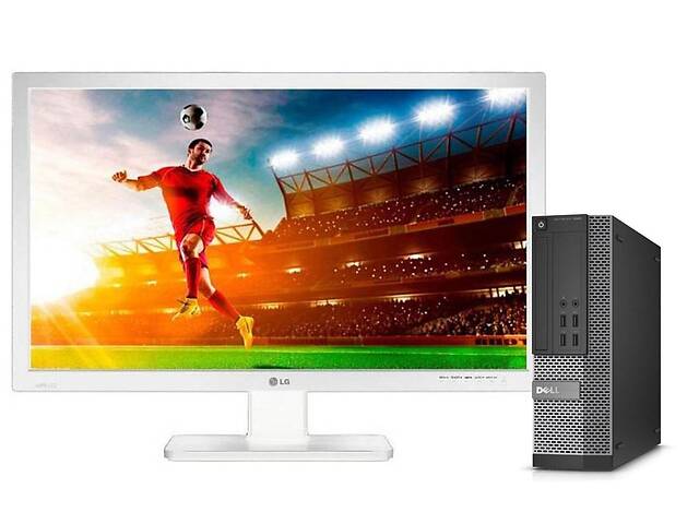 Б/у Комплект ПК: Dell OptiPlex 7020 SFF| i3-4130| 8GB RAM| 240GB SSD| HD 4400+LG 27MB65PY-B| 27' 1920x1080