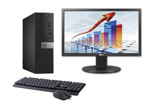 Б/у Комплект ПК: Dell OptiPlex 7050 SFF| i5-6400| 8GB RAM| 240GB SSD| HD 530+LG 22MB35PU-B| 22' 1920x1080 |