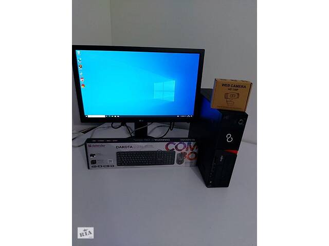 Б/у Комплект ПК: Fujitsu E720 SFF| i5-4570| 16GB RAM| 120GB SSD+500GB HDD| Radeon HD 7450 2GB+Б-класс LG