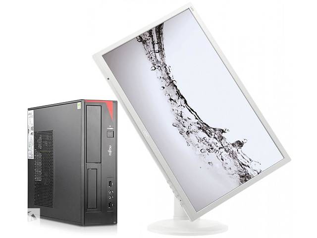 Б/у Комплект ПК: Fujitsu Esprimo E420 SFF| i5-4460| 8GB RAM| 240GB SSD| HD 4600+AOC E2460PQ 24' 1920x1080