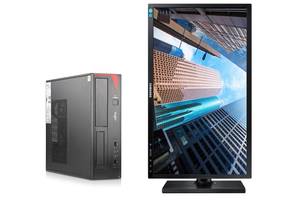 Б/у Комплект ПК: Fujitsu Esprimo E420 SFF| i5-4460| 8GB RAM| 240GB SSD| HD 4600+Samsung S24E450D| 24'