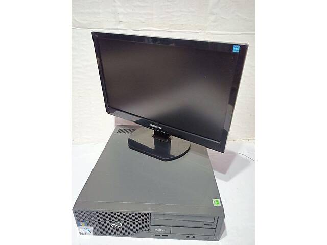 Б/у Комплект ПК: Fujitsu Esprimo E500 SFF| i3-2120| 8GB RAM| 320GB HDD| HD 2000+Phil 192E1| 19' 1366x768 | VGA