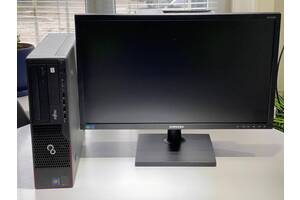 Б/у Комплект ПК: Fujitsu Esprimo E700 SFF| i3-2100| 8GB RAM| 240GB SSD| HD 2000+Samsung S24E650PL| 24'