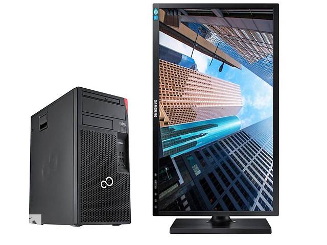 Б/у Комплект ПК: Fujitsu Esprimo P557 MT| i5-6400| 16GB RAM| 480GB SSD| HD 530+Samsung S24E450D 24' 1920x1080