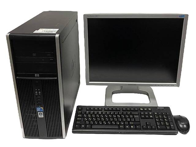 Б/у Комплект ПК: HP Compaq 8000 Elite Convertible MT| Core2Duo E7500| 4GB RAM| 250GB HDD|+Б-класс Samsung