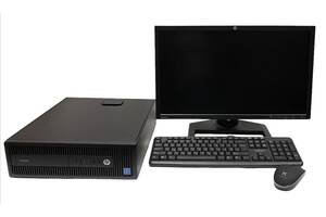 Б/у Комплект ПК: HP EliteDesk 800 G2 SFF| Core i3-6100| 16 GB RAM| 500 GB HDD| HD 530 + HP ZR2240w| 22'