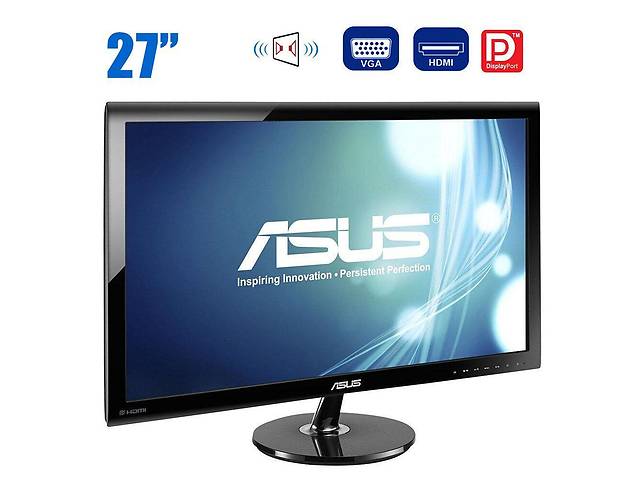 Б/у Монитор Asus VS278Q | 27' (1920x1080) TN | VGA, DP, HDMI | VESA 100x100 | Встроенные колонки 2W