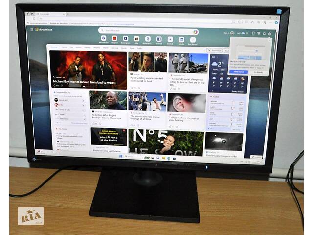 Б/у Монитор Б-класс EIZO FlexScan EV2436W | 24' (1920x1200) IPS | USB, VGA, DVI, DP | Встроенные колонки 2W |