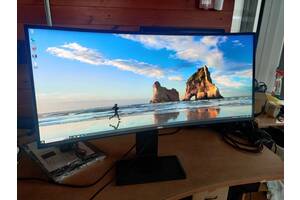 Б/у Монитор Dell UltraSharp U3417W | 34' (3440x1440) IPS | HDMI, DP, USB | VESA 100x100