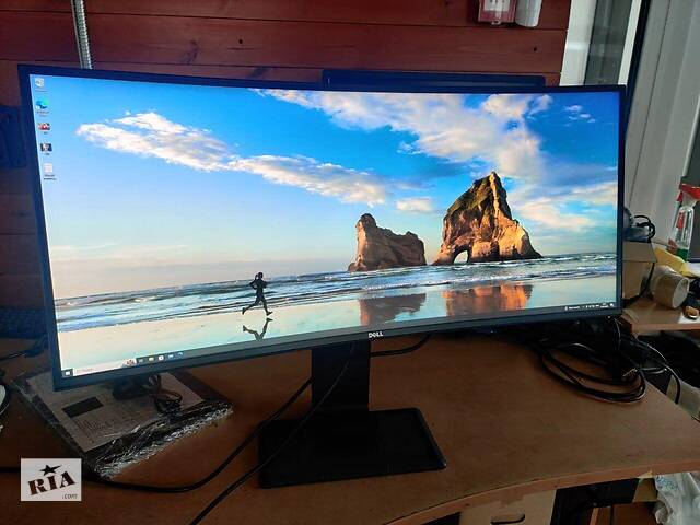 Б/у Монитор Dell UltraSharp U3417W | 34' (3440x1440) IPS | HDMI, DP, USB | VESA 100x100