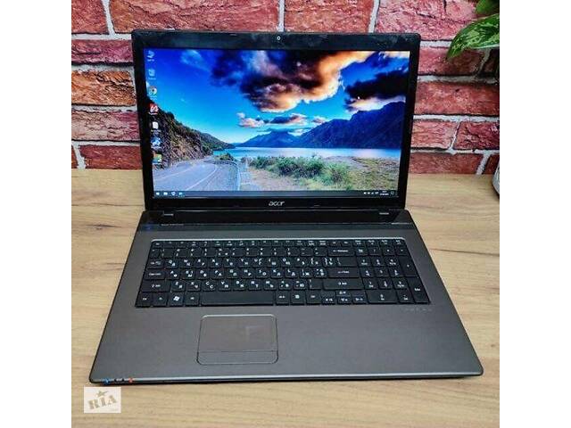 Б/у Ноутбук Acer Aspire 7750G 17.3' 1366x768| Core i5-2410M| 8 GB RAM| 128 GB SSD| HD 3000