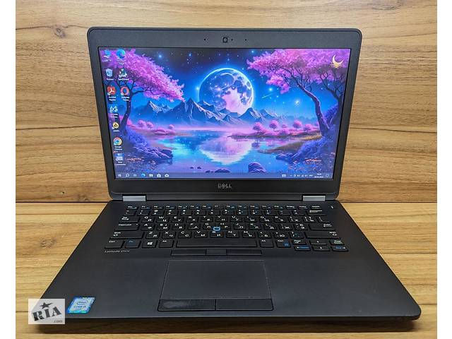 Б/у Ноутбук Dell Latitude E7470 14' 1366x768| Core i5-6200U| 8 GB RAM| 256 GB SSD| HD 520