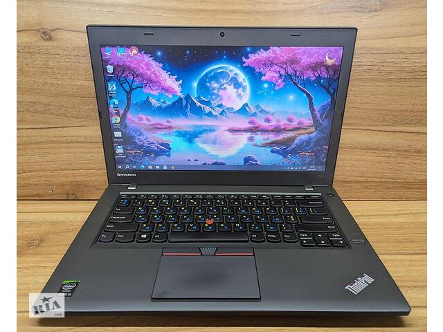 Б/у Ноутбук Lenovo ThinkPad T450 14' 1366x768| Core i5-5200U| 8 GB RAM| 240 GB SSD| HD 5500