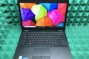 Б/у Ультрабук Б-класс Dell Latitude E7470 14' 1920x1080| Core i7-6600U| 8 GB RAM| 256 GB SSD| HD 520