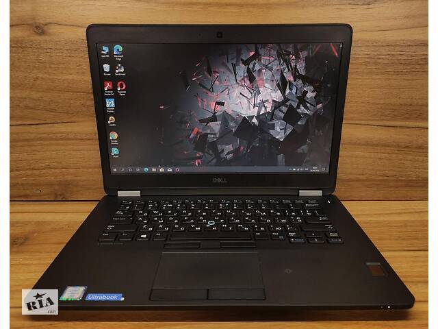 Б/у Ультрабук Dell Latitude E7470 14' 1366x768| Core i7-6600U| 8 GB RAM| 256 GB SSD| HD 520