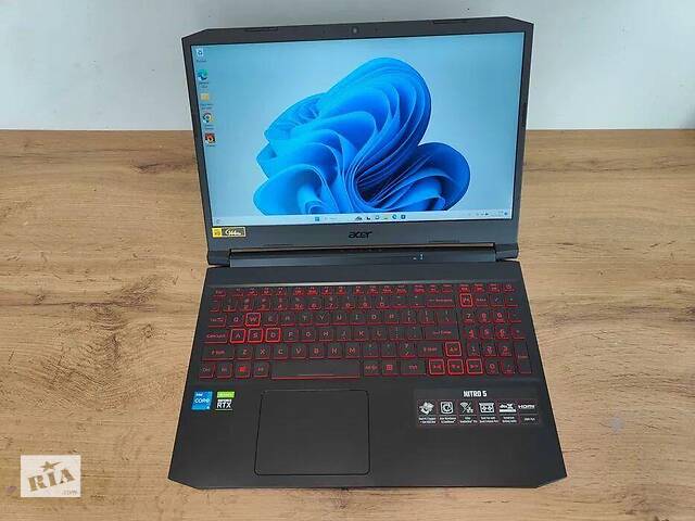 Б/у Игровой ноутбук Acer Nitro 5 AN515-57-5700 15.6' 1920x1080| i5-11400H| 32GB RAM| 512GB SSD| RTX 3050 Ti