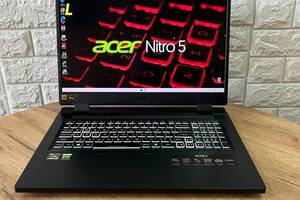 Б/у Игровой ноутбук Acer Nitro 5 AN517-42 17.3' 1920x1080| Ryzen 7 6800H| 16GB RAM| 1000GB SSD| RTX 3060 6GB