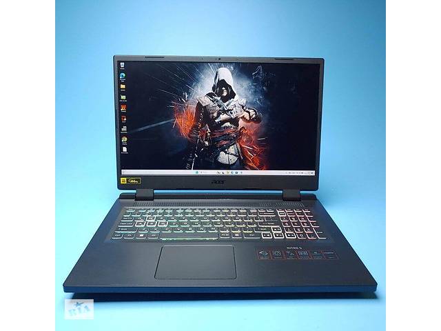 Б/у Игровой ноутбук Acer Nitro 5 AN517-55 17.3' 1920x1080| i5-12500H| 16GB RAM| 512GB SSD| RTX 3050 4GB