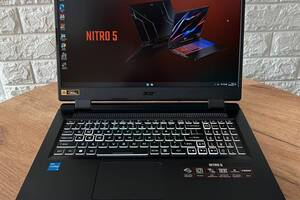 Б/у Игровой ноутбук Acer Nitro 5 AN517-55 17.3' 1920x1080| i5-12500H| 8GB RAM| 512GB SSD| RTX 3050 4GB