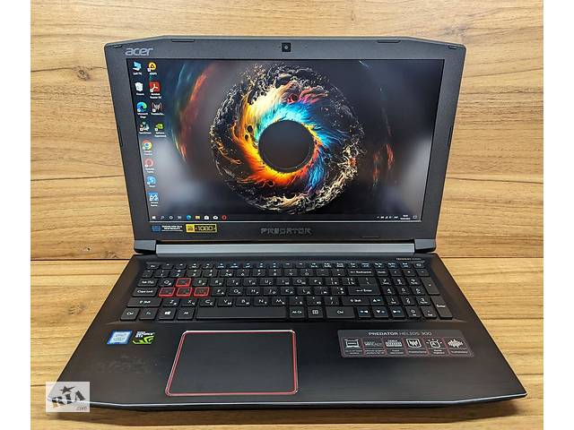 Б/у Игровой ноутбук Acer Predator Helios 300 15.6' 1920x1080| i7-7700HQ| 16GB RAM| 256GB SSD+1000GB HDD| GTX