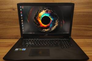 Б/у Игровой ноутбук Asus Strix 17 Gl703GE 17.3' 1920x1080| i7-8750H| 16GB RAM| 256GB SSD+750GB HDD| GTX 1050