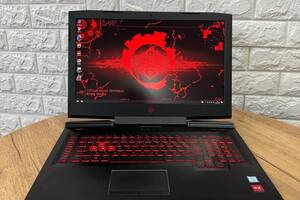 Б/у Игровой ноутбук Б-класс HP Omen 17-an012dx 17.3' 1920x1080| i7-7700HQ| 16GB RAM| 256GB SSD+1000GB HDD|