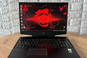 Б/у Игровой ноутбук HP Omen 15-dh1070wm 15.6' 1920x1080| i7-10750H| 16GB RAM| 512GB SSD| GTX 1660 Ti 6GB