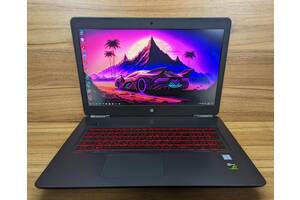 Б/у Игровой ноутбук HP Omen 17-w220nr 17.3' 1920x1080| i7-7700HQ| 16GB RAM| 240GB SSD+1000GB HDD| GTX 1060 6GB