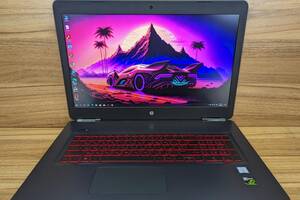 Б/у Игровой ноутбук HP Omen 17-w220nr 17.3' 1920x1080| i7-7700HQ| 16GB RAM| 240GB SSD+1000GB HDD| GTX 1060 6GB