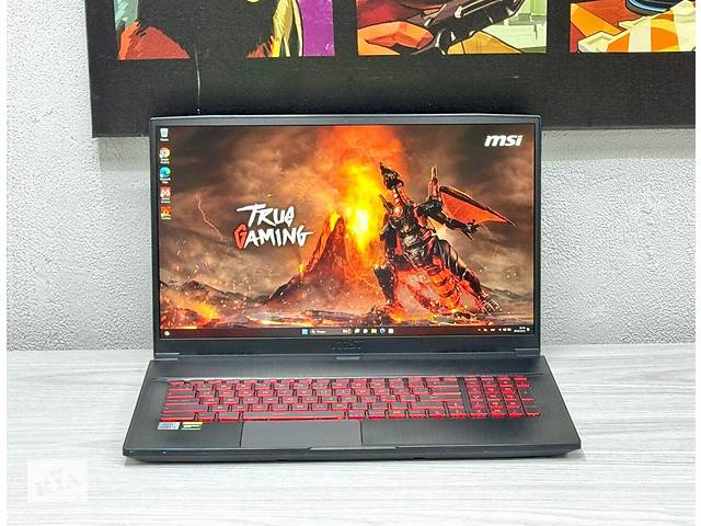 Б/у Игровой ноутбук MSI GF75 Thin 17.3' 1920x1080| Core i5-10300H| 16 GB RAM| 512 GB SSD| GeForce GTX 1650 4GB