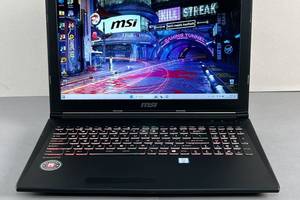 Б/у Игровой ноутбук MSI GL62M 7RDX-1096US 15.6' 1920x1080| i7-7700HQ| 16GB RAM| 256GB SSD+1000GB HDD| GTX 1050