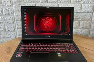 Б/у Игровой ноутбук MSI GS63VR 7RF 15.6' 1920x1080| i7-7700HQ| 16GB RAM| 256GB SSD+1000GB HDD| GTX 1060 6GB