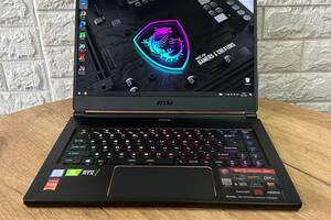 Б/у Игровой ноутбук MSI GS65 Stealth 8SF 15.6' 1920x1080| i7-8750H| 16GB RAM| 1000GB SSD NVMe| RTX 2070 8GB