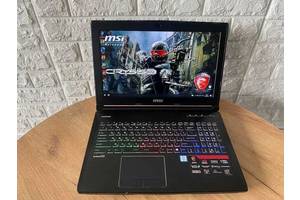 Б/у Игровой ноутбук MSI GT62VR 6RE Dominator Pro 15.6' 1920x1080| i7-6700HQ| 16GB RAM| 256GB SSD+1000GB HDD|