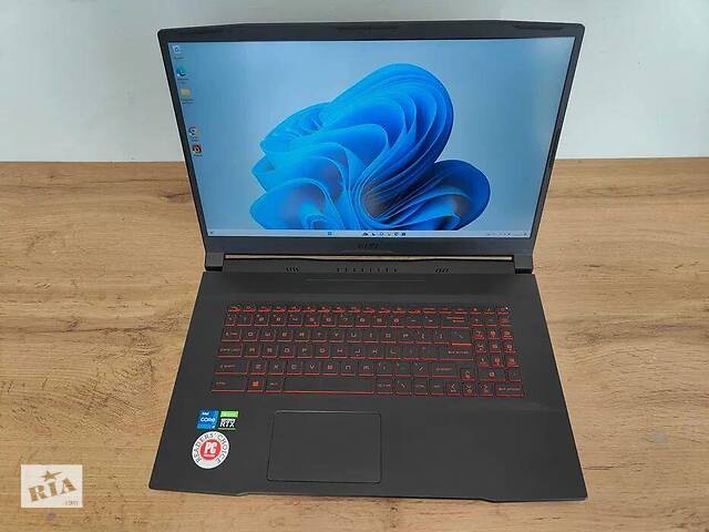 Б/у Игровой ноутбук MSI Katana GF76 11UD 15.6' 1920x1080| i7-11800H| 16GB RAM| 512GB SSD| RTX 3050 Ti 4GB