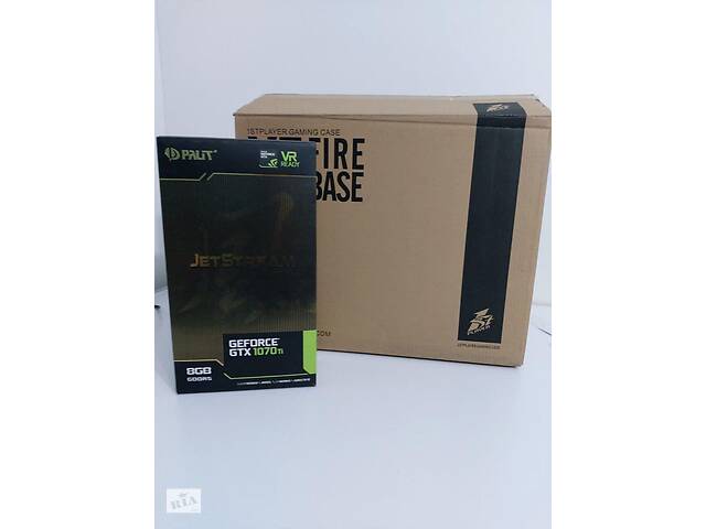 Б/у Игровой ПК 1stPlayer X5 Firebase MT NEW| Core i7-8700| 32 GB RAM| 960 GB SSD NEW| GeForce GTX 1070 Ti 8GB