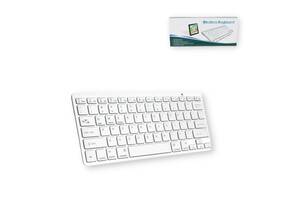 Беспроводная клавиатура KEYBOARD X5 bluetooth 3.0 суперплоская белый (3710_300)