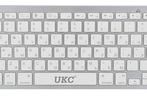Беспроводная клавиатура UKC BK3001 Bluetooth Silver (np2_7474)