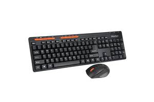Беспроводная клавиатура и мышь Combo MEETION 2in1 Keyboard/Mouse Wireless 2.4G MT-4100, черный
