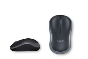 Беспроводная оптическая эргономичная мышь Logitech M185 черная (00000018378)