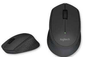 Беспроводная оптическая эргономичная мышь Logitech M330 черная (ЦУ-00026194)