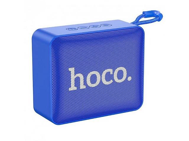 Беспроводная портативная блютуз колонка Hoco Gold brick BS51 Blue