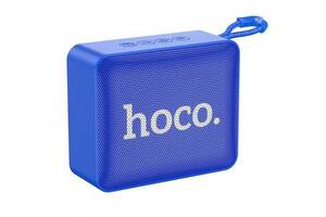 Беспроводная портативная колонка Hoco Gold brick BS51 Blue