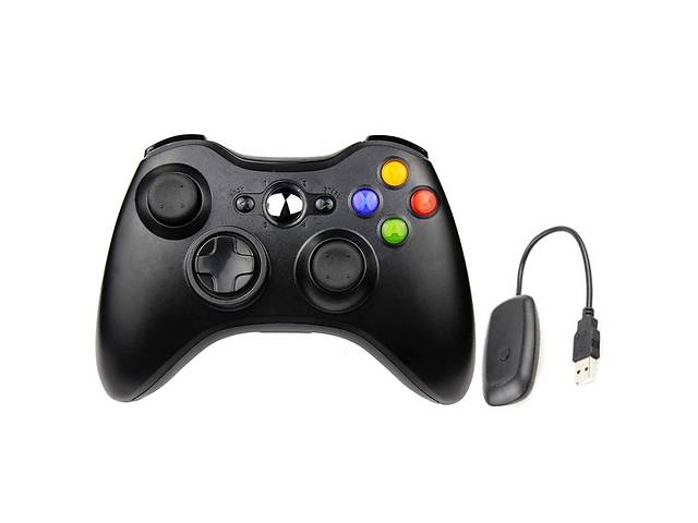Беспроводной геймпад OPT-TOP Bluetooth для Xbox X-360 (XBOX) с вибрацией черный (1969461618)