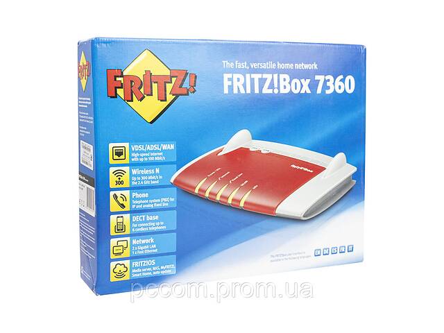 Беспроводной маршрутизатор FRITZ!Box 7360 (2 Lan-1000 Мбит/с; 2 Lan - 100 Мбит/с, 2,4Ггц - 300 Мбит/с) - Фото 8