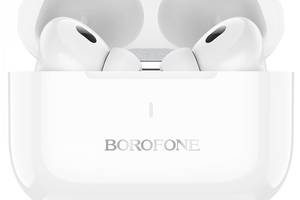 Беспроводные Bluetooth наушники Borofone BW59 TWS Bluetooth 5.3 Hi-Fi 300mAh White