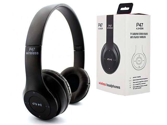 Беспроводные Bluetooth наушники Wireless Headset P47 Black